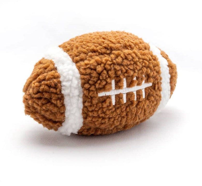 Thoozy dog toys Football Shaggy Plush Squeak Dog Toy - 6.5"