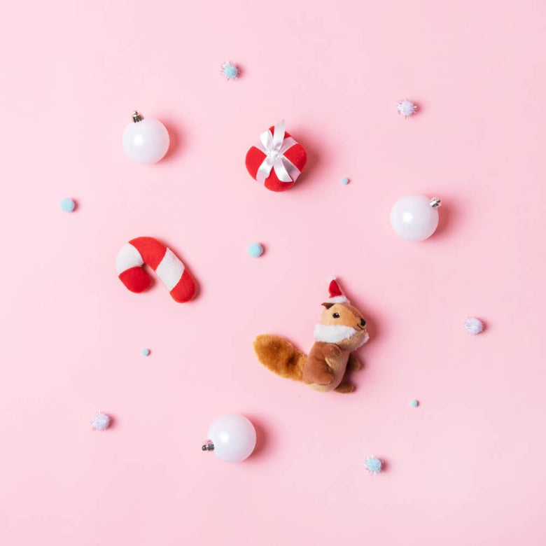 Holiday Miniz Festive Friends Plush Squeaky Christmas Dog Toy Set - 3 Pk