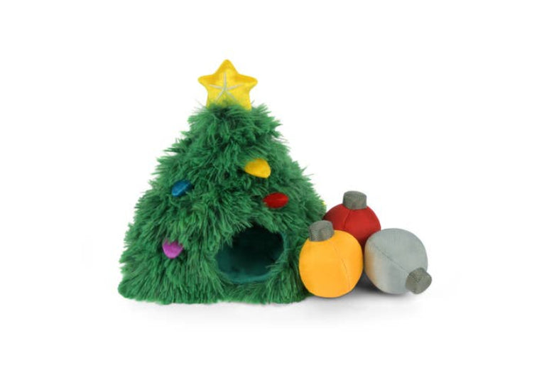 Merry Woofmas Doglas Fur Christmas Holiday Plush Dog Toy Set - 4 Pc