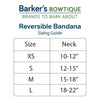 Barker's Bowtique Bandanas S Halloween Boo Orange Reversible Pet Bandana