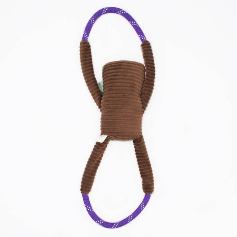 Halloween RopeTugz Zombie Plush Squeaky Tug Dog Toy
