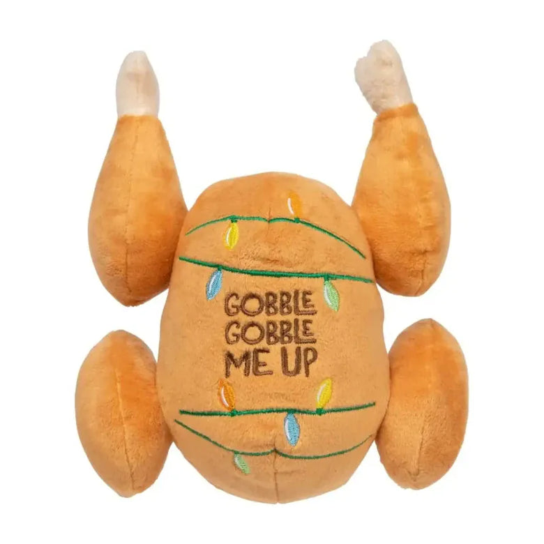 FuzzYard dog toys Gobble Gobble Me Up Turkey Holiday Plush Squeak Dog Toy