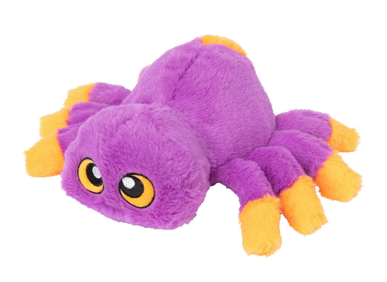 Halloween Weborah The Spider Purple/Orange Plush Squeak Dog Toy