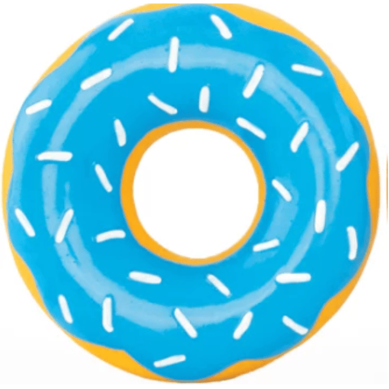 Zippypaws dog toys Blue Latex Donutz Dog Toy in 3 Colors