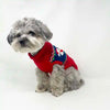 Santa Faces Fair Isle Christmas Holiday Pom Pom Noses Red Dog Sweater