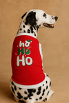 Parisian Pet® Tee's Ho Ho Ho Christmas Holiday Red Embroidered Dog T Shirt