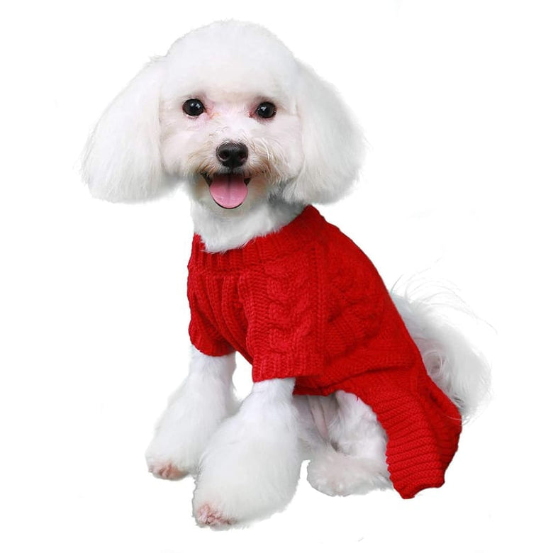Pooch Outfitters Sweaters Georgia Pet Sweater - Red