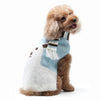 Winter Polar Bear Stripe Scarf Light Blue Warm Dog Sweater - 2XL only
