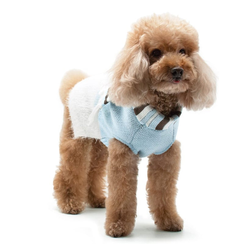 Dogo Pet Fashions SWEATERS 2XL Polar Bear Stripe Scarf Dog Sweater - 2XL only