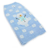 Snowman & Snowflakes Winter Holiday Warm Blue Dog Sweater