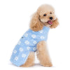 Snowman & Snowflakes Winter Holiday Warm Blue Dog Sweater
