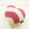 DogoPet.com Crochet Toys Stripy Heart Crochet Toy