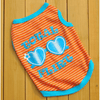 AE dog apparel ORNG / XS Striped Total Flirt Dog Tee - 2 Colors