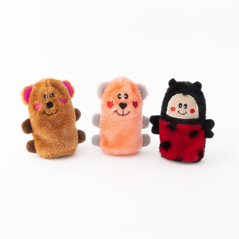 Zippypaws dog toys Valentine's Squeakie Buddies Plush Squeak Dog Toy Set - 3 Pk