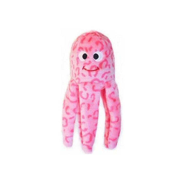 ZippyPaws dog toys Pink Floppy Jelly Plush Squeaky Dog Toy