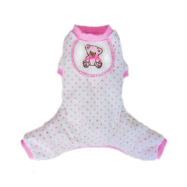 Pooch Outfitters dog apparel M Teddy Pet Pajamas - Pink