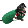 Dallas Dogs, Ltd. Sweaters Holiday Candy Cane Striped Scarf Green Dog Sweater