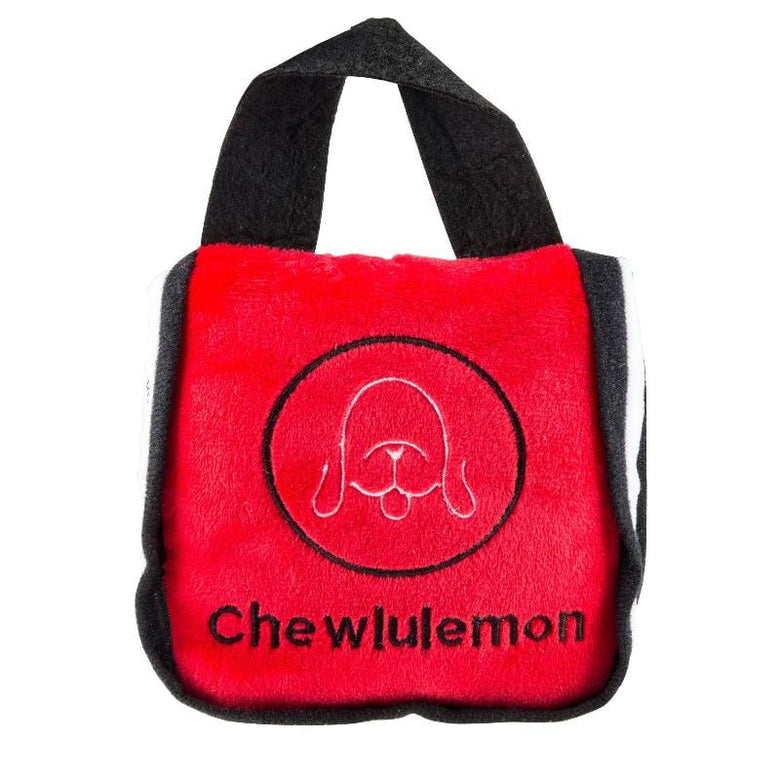 Haute Diggity Dog dog toys Chewlulemon Tote Bag Squeaker Plush Dog Toy