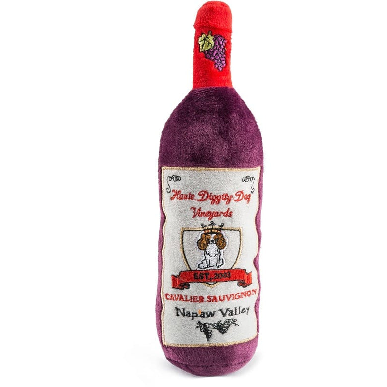 Haute Diggity Dog dog toys Cavalier Sauvignon Napaw Valley Plush Squeak Dog Toy