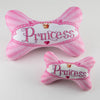 Barker's Bowtique Toys M Princess Plush Squeaker Bone Dog Toy