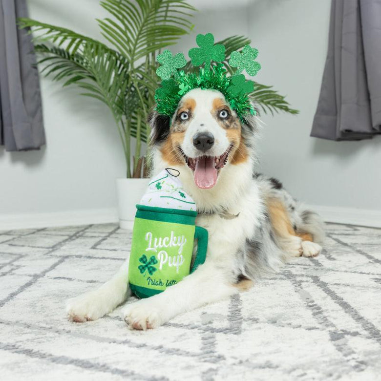 Huxley & Kent Toys Lucky Pup Irish Latte Dog Toy
