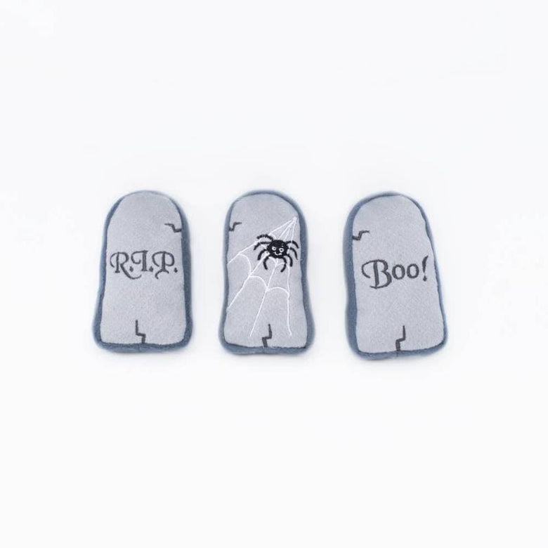 ZippyPaws dog toys Halloween Miniz 3-Pack Tombstones Dog Toy