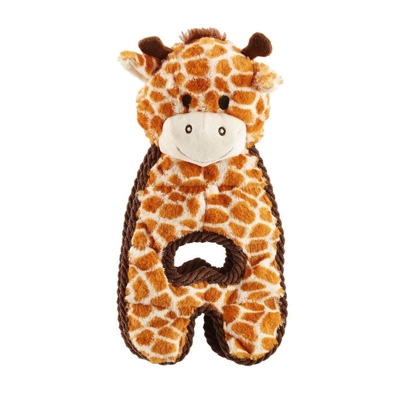Outward Hound dog toys Cuddle Tugs Giraffe Plush Dog Toy