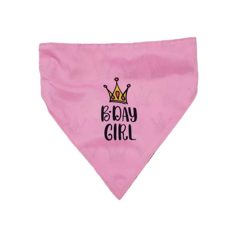 Barker's Bowtique Bandanas Birthday Girl Two Sided Dog Bandana