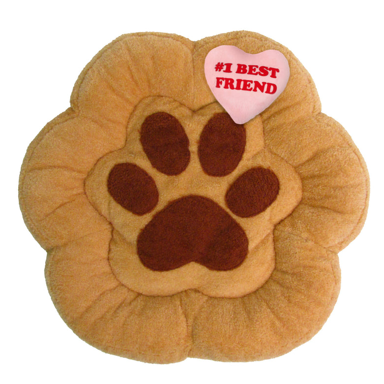TONBO pet beds Paw Pet Bed and Heart Crinkle Toy