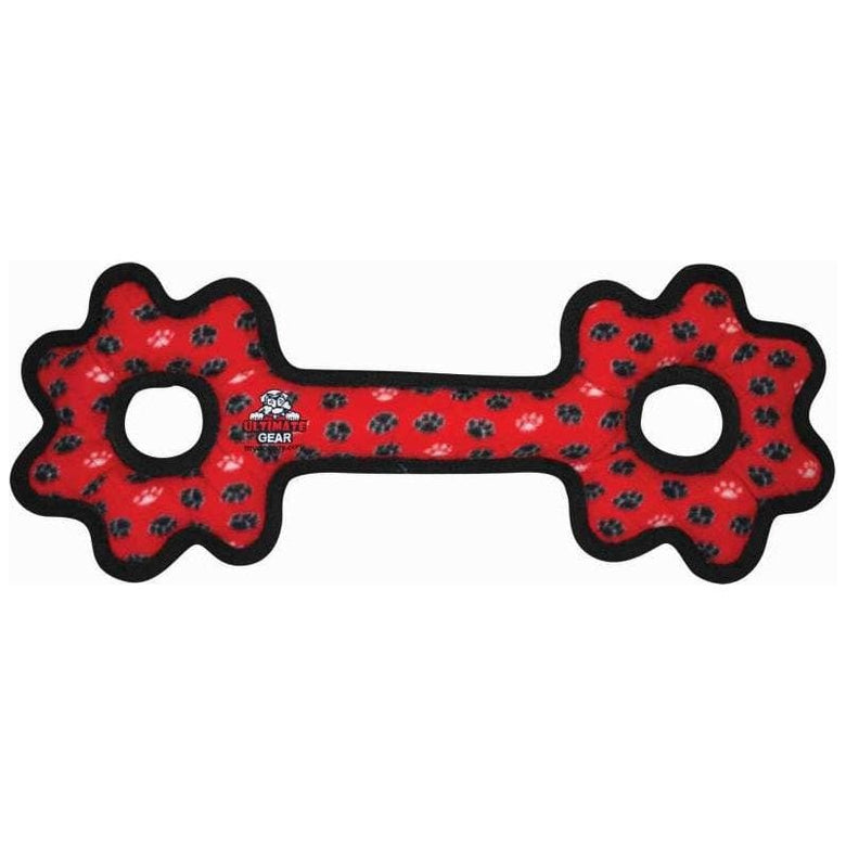 VIP Products/Tuffy dog toys Tuffy Ultimate Tug-O-Gear Red Paws Dog Toy