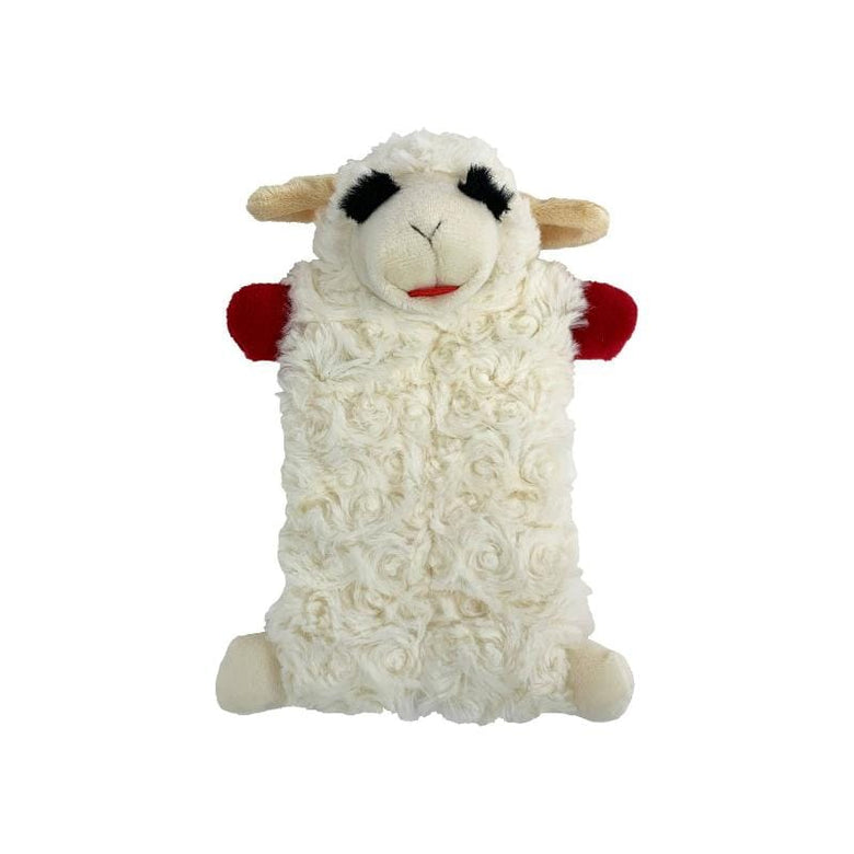 Multipet dog toys Lamb Chop Squeaker Mat Plush Dog Toy - 9"