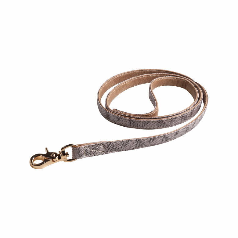 BARK by DOG Collars-Leashes Evelyn Luxury Leash Gray