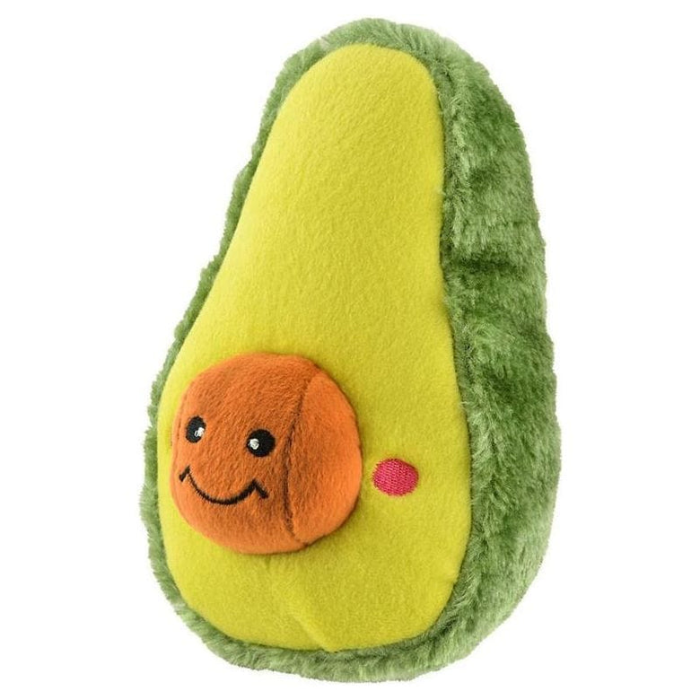 ZippyPaws dog toys NomNomz Avocado Plush Squeaky Dog Toy