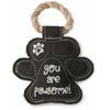 Pavilion dog toys You are Pawesome Paw Shaped Sturdy Canvas Tug of War Dog Toy