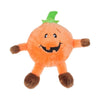 ZippyPaws dog toys Halloween Brainey Pumpkin Plush Squeak Dog Toy