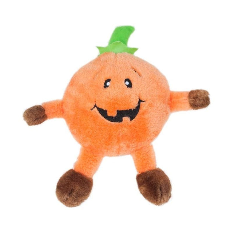 ZippyPaws dog toys Halloween Brainey Pumpkin Plush Squeak Dog Toy