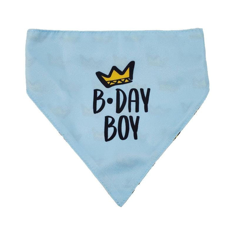 Barker's Bowtique Bandanas Birthday Boy Two-Sided Dog Bandana