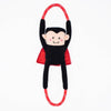 ZippyPaws dog toys Halloween RopeTugz Dracula Plush Dog Toy