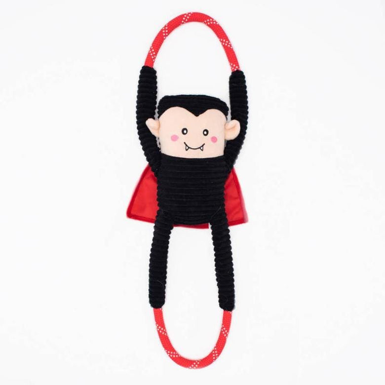 ZippyPaws dog toys Halloween RopeTugz Dracula Plush Dog Toy