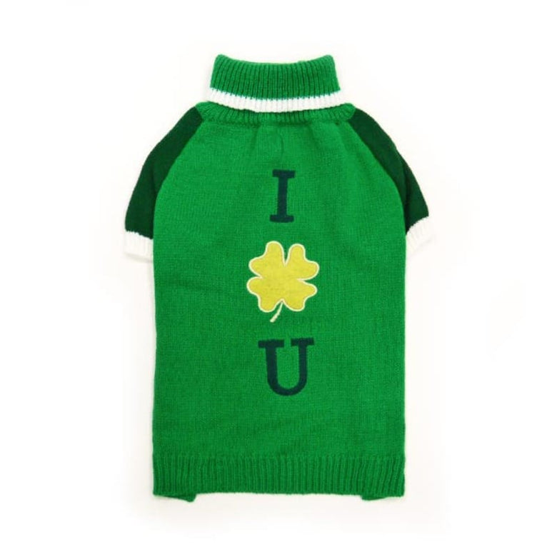 Dogo Pet Fashions Sweaters S Shamrock Turtleneck Sweater