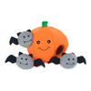 ZippyPaws dog toys Halloween Burrow Pumpkin With Bats Interactive Dog Toy