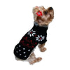 Dallas Dogs, Ltd. Sweaters 6" Black Fair Isle Snowflake Dog Sweater