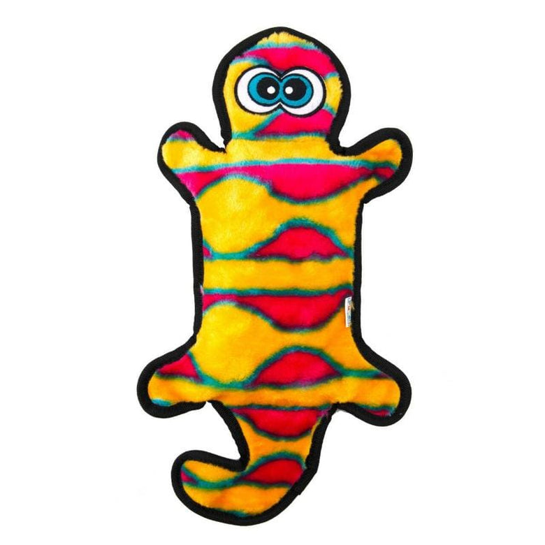 Outward Hound dog toys Invincibles Gecko Orange Large Dog Toy