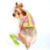Doggie Design, Inc Harnesses Cool Mesh Dog Harness with Leash - Frog Green Dot and Pink