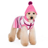 Dogo Pet Fashions Sweaters XL / Pink Uneven Stripe Hoodie Dog Sweater