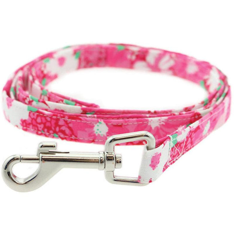 Doggie Design, Inc Harnesses Cool Mesh Dog Harness with Leash - Hawaiian Hibiscus Pink