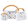 Haute Diggity Dog dog toys White Chewy Handbag Plush Squeak Dog Toy - 3 Sizes