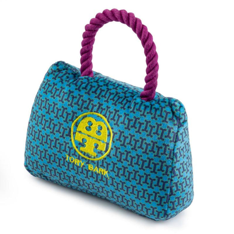 Haute Diggity Dog Toys Tory Bark Handbag Plush Squeak Dog Toy