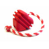 SodaPup dog toys Heart on a String Ultra Durable Reward Rubber Red Heart Ball Dog Toy