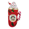 Haute Diggity Dog dog toys Howliday Cheer Mug Plush Squeaky Dog Toy